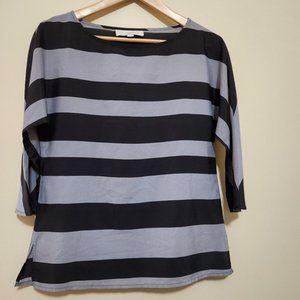 Ann Taylor Loft Straped Blouse Elbow Sleeve Size XS